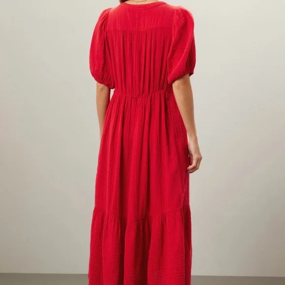 Xirena Lennox Red Midi Dress - Medium - Picture 2 of 7